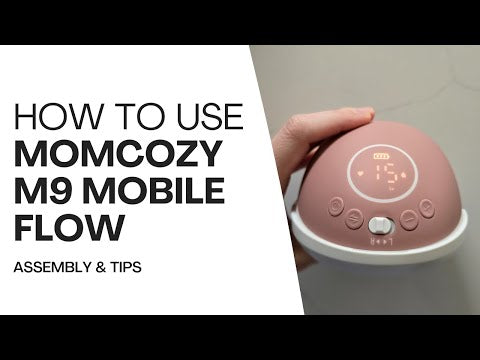 Momcozy M9 Mobile flow Hands-Free (Double) Breast Pump Cozy Red