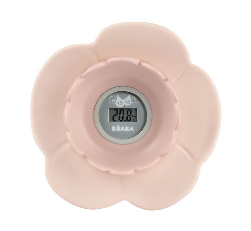 Beaba Lotus Multi-Functional Bath Thermometer Old Pink