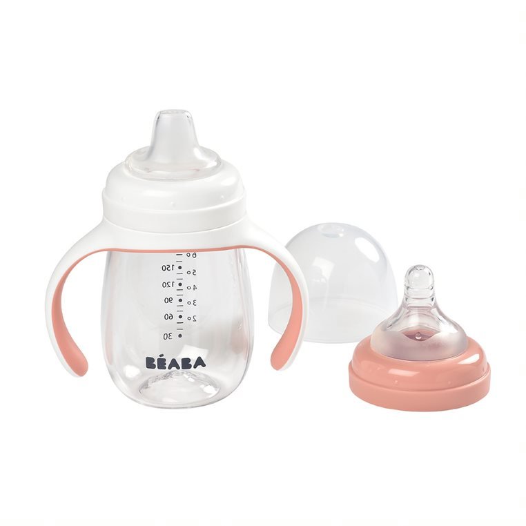 Beaba 2-in-1 Learning Cup - Old Pink