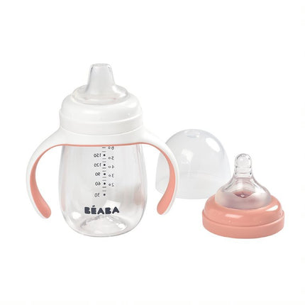 Beaba 2-in-1 Learning Cup - Old Pink