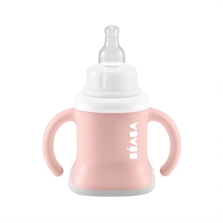 Beaba 3-in-1 Evolutive Training Cup - Old Pink