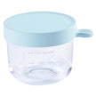 Beaba Conservation Jar Glass 150ml - Light Blue