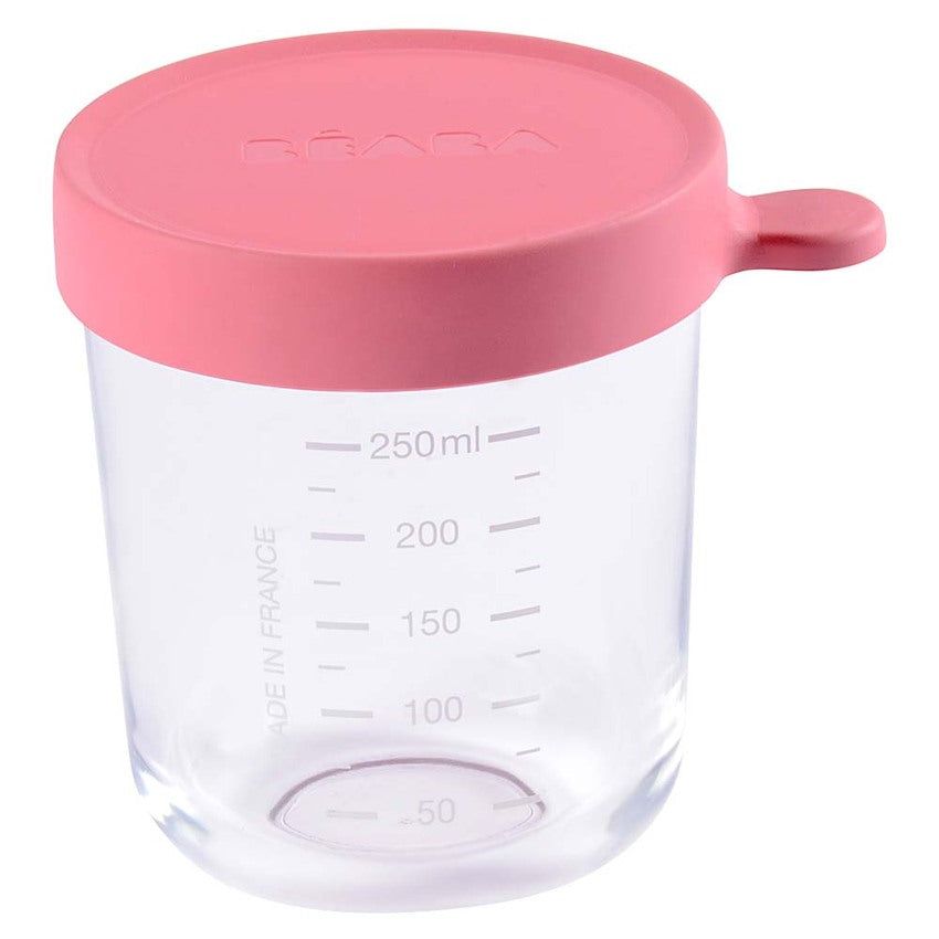 Beaba Conservation Jar Glass 250ml - Old Pink