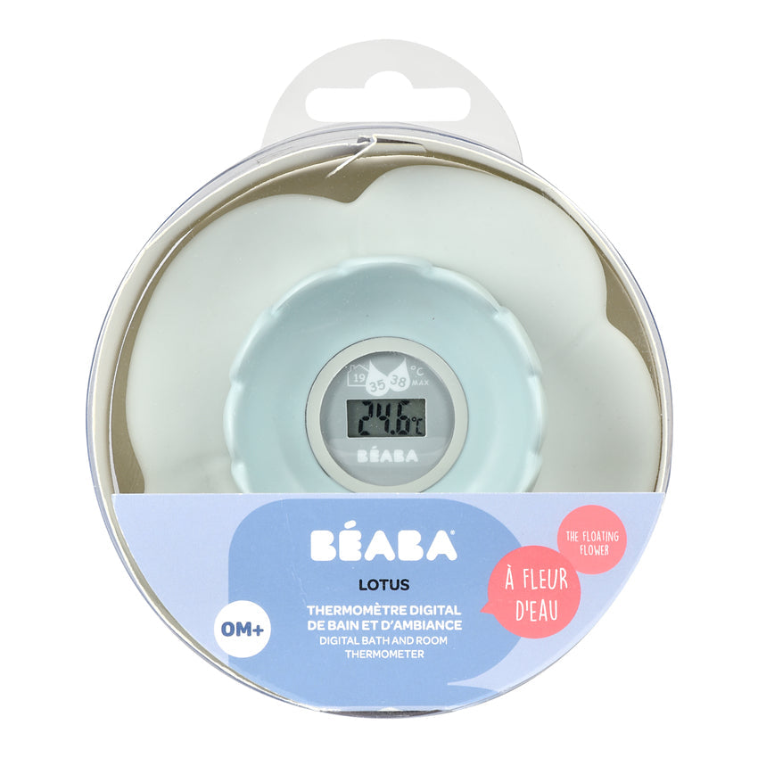 Beaba Lotus Multi-Functional Bath Thermometer Green/ Blue