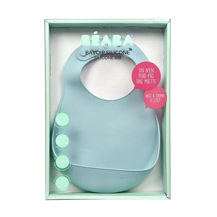 Beaba Silicone Bib - Airy Green