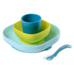 Beaba Silicone Meal Set of 4 - Blue