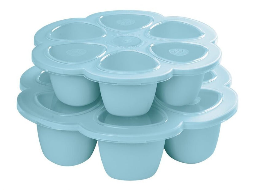 Beaba Silicone Multiportions 6 x 90ml - Windy Blue
