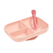 Beaba Silicone Suction Divided Plate – Pink