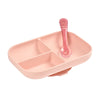 Beaba Silicone Suction Divided Plate – Pink