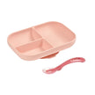 Beaba Silicone Suction Divided Plate – Pink