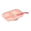 Beaba Silicone Suction Divided Plate – Pink