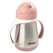 Beaba Stainless Steel Straw Cup - Old Pink