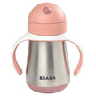 Beaba Stainless Steel Straw Cup - Old Pink