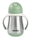 Beaba Stainless Steel Straw Cup – Sage Green