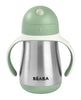 Beaba Stainless Steel Straw Cup – Sage Green