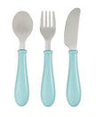 Beaba Stainless Steel Training Cutlery - Airy Green