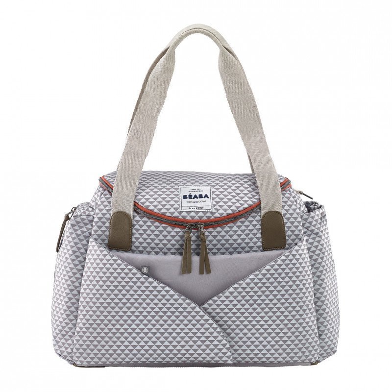 Beaba Sydney II Changing Bag - Play Print Grey/Coral