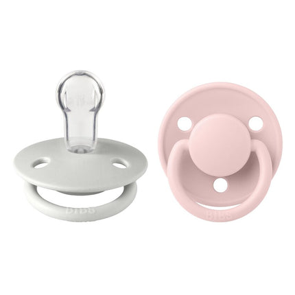 Bibs De Lux 2 Pack Silicone Onesize - Haze/Blossom