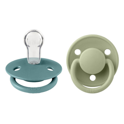 Bibs De Lux 2 Pack Silicone Onesize - Island Sea/Sage