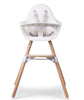 Childhome Bundle Evolu 2 Chair Natural White + Angel Cushion Grey