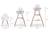 Childhome Bundle Evolu 2 Chair Natural White + Angel Cushion Grey