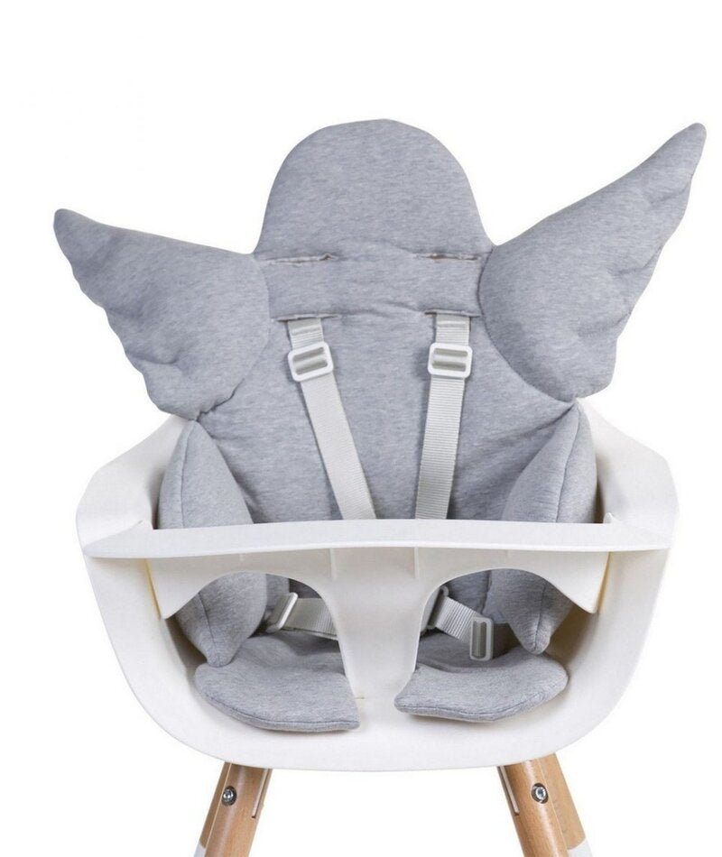 Childhome Bundle Evolu 2 Chair Natural White + Angel Cushion Grey