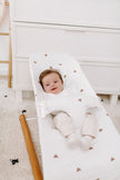 Childhome Evolux Bouncer Cover - Jersey Hearts