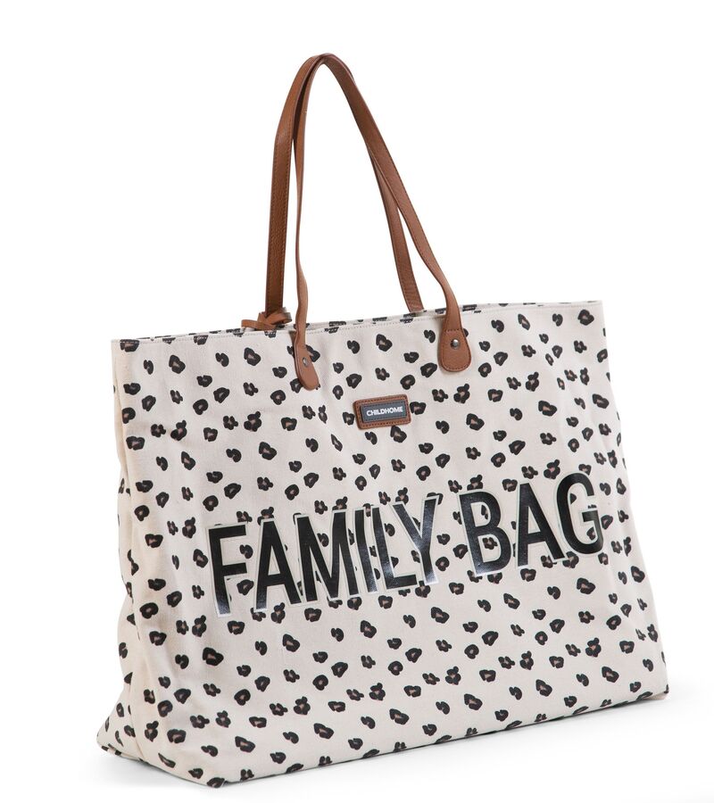 Childhome Family Bag - Canvas Leopard