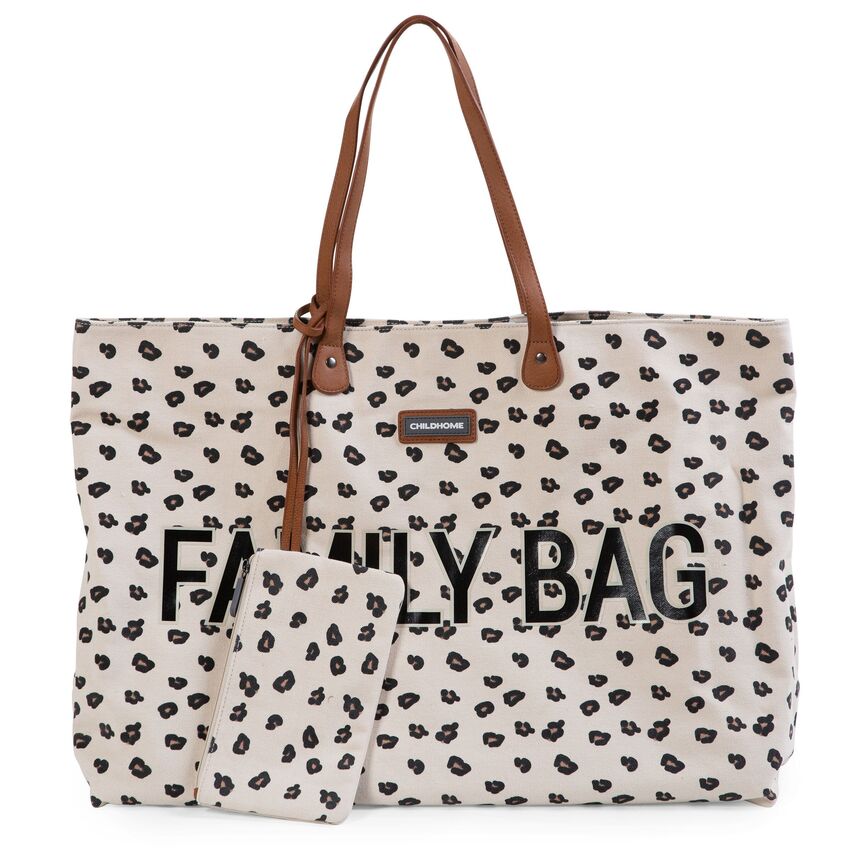 Childhome Family Bag - Canvas Leopard