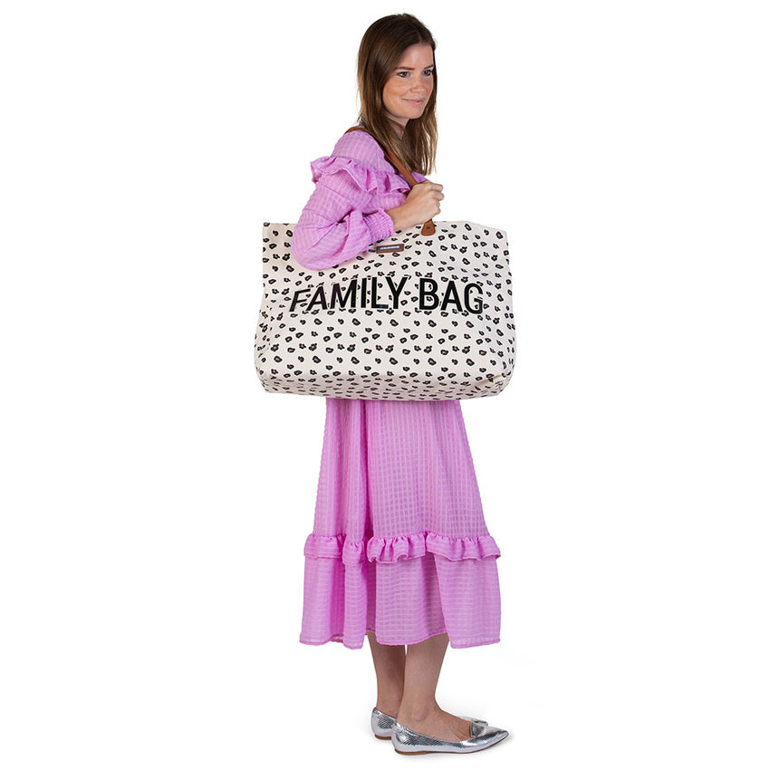 Childhome Family Bag - Canvas Leopard