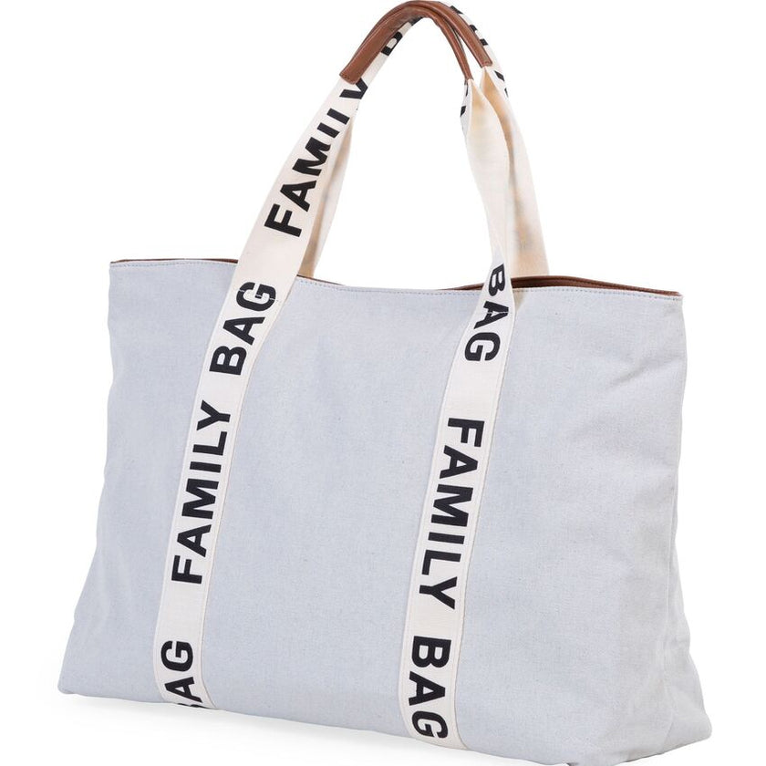 Childhome Family Bag Signature Canvas Off-White