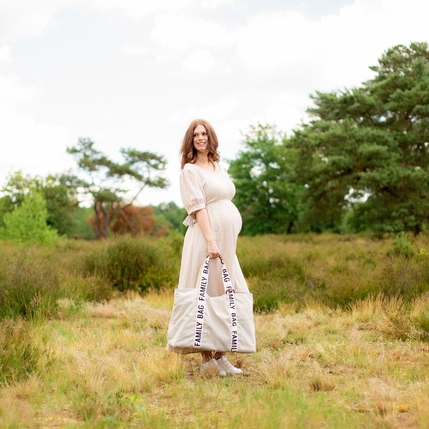 Childhome Family Bag Signature Canvas Off-White