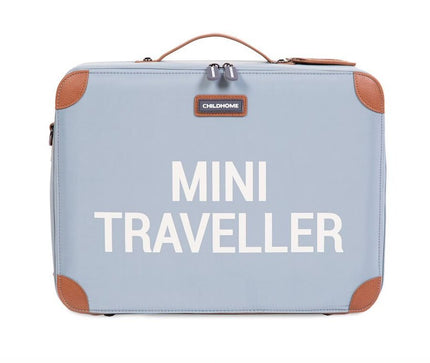 Childhome Mini Traveller Kids Suitcase - Grey Off White