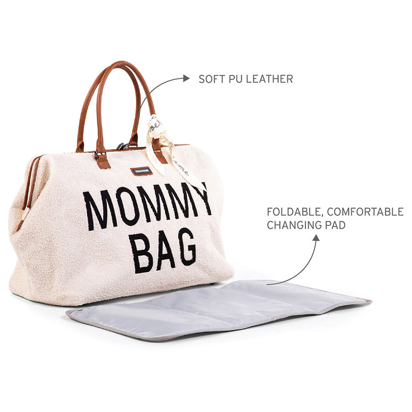 Childhome Mommy Bag Big - Teddy Off White