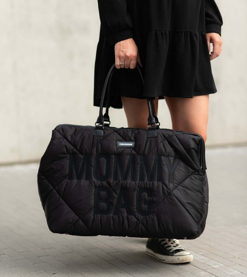 Childhome Mommy Bag Big Puffered Black