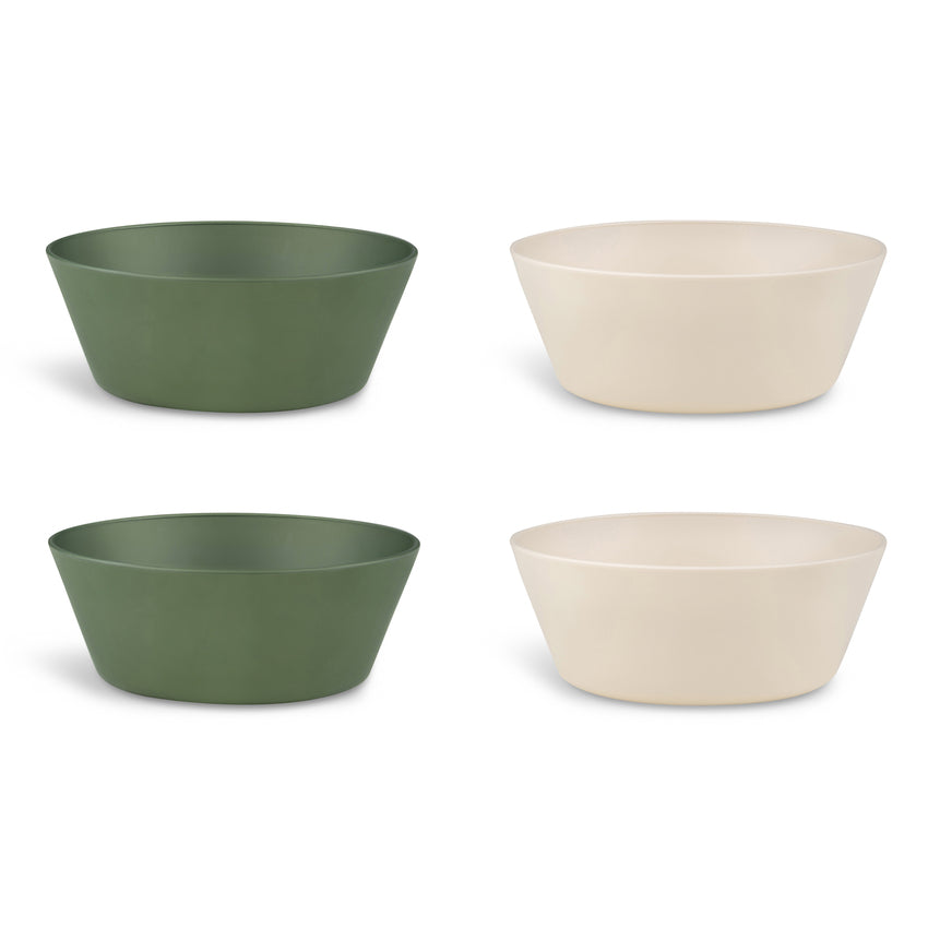 Citron 2022 PLA Bowl Set of 4 - Green/Cream