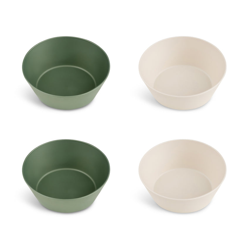 Citron 2022 PLA Bowl Set of 4 - Green/Cream