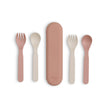 Citron 2022 PLA Cutlery Set of 2 and Case - Pink/Cream