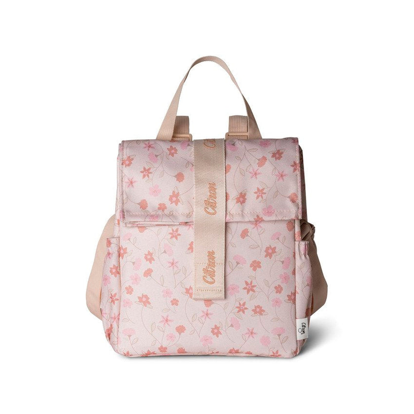 Citron Insulated Rollup Lunchbag Flower