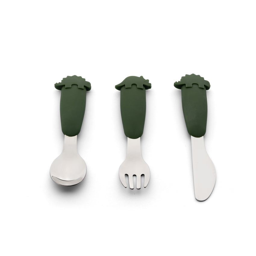 Citron 2022 Cutlery Set Silicone – Dino (From-18M)