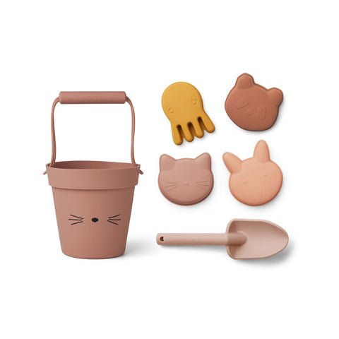 Classical Child Beach Bucket Set Pink Cat