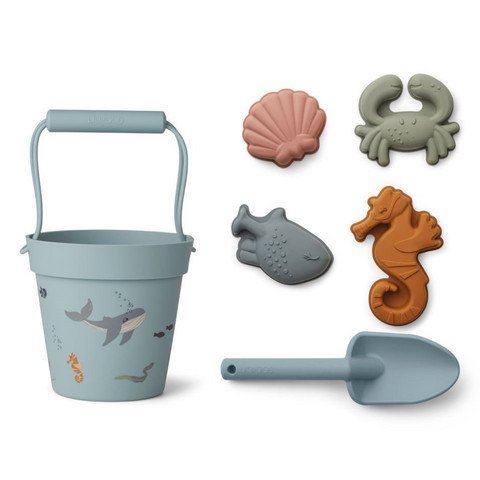 Classical Child Beach Bucket & Toys Set - Sea Life