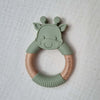 Classical Child Teether Giraffe Sage Green