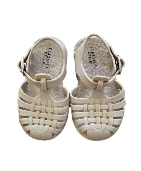 Classical Child Jelly Sandals - Linen