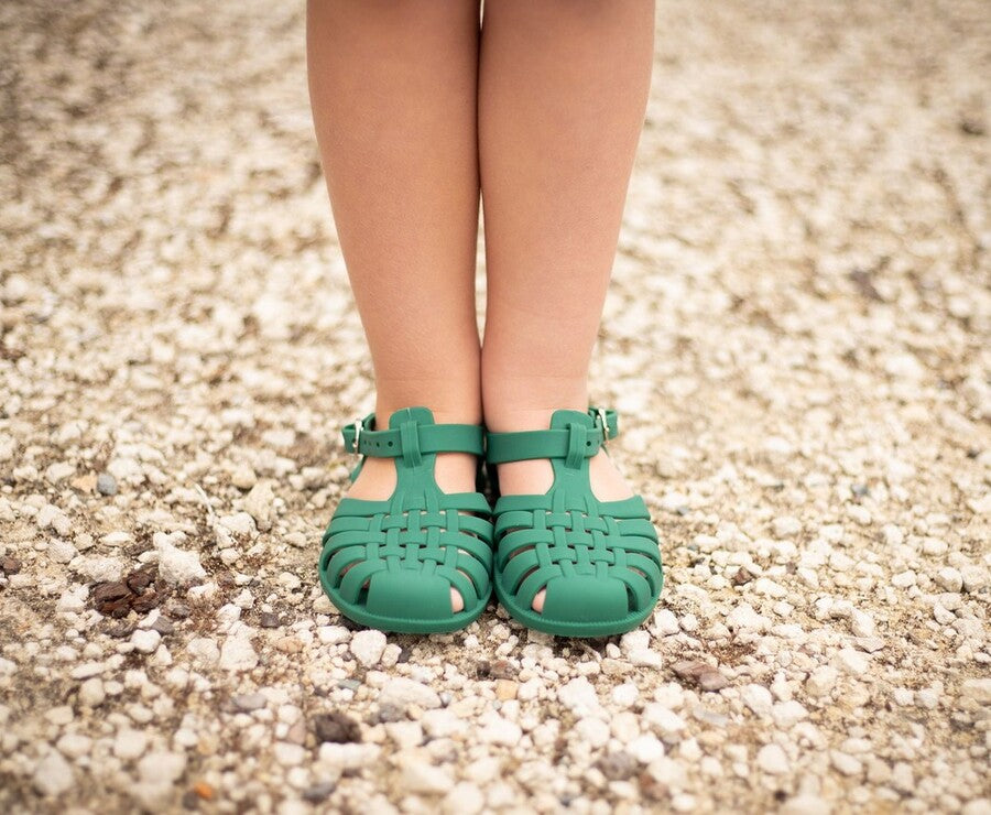 Classical Child Jelly Sandals - Myrtle Green