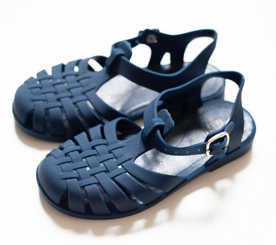 Classical Child Jelly Sandals - Navy