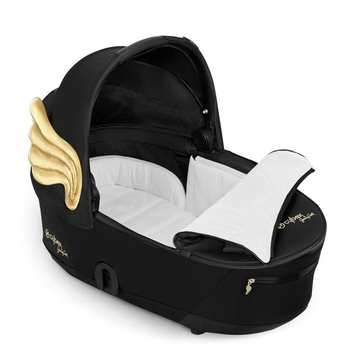 Cybex Mios Lux Carry Cot Jeremy Scott RBas Wings Black