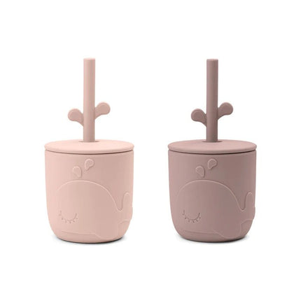 Done By Deer Peekaboo Straw Cup (2pack) Wally Powder