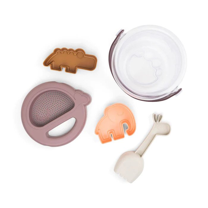 Done By Deer (0M-Plus) Sand Play Set (5pcs) Deer Friends Powder Mix