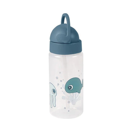 Done By Deer Straw Bottle – Sea Friends Blue